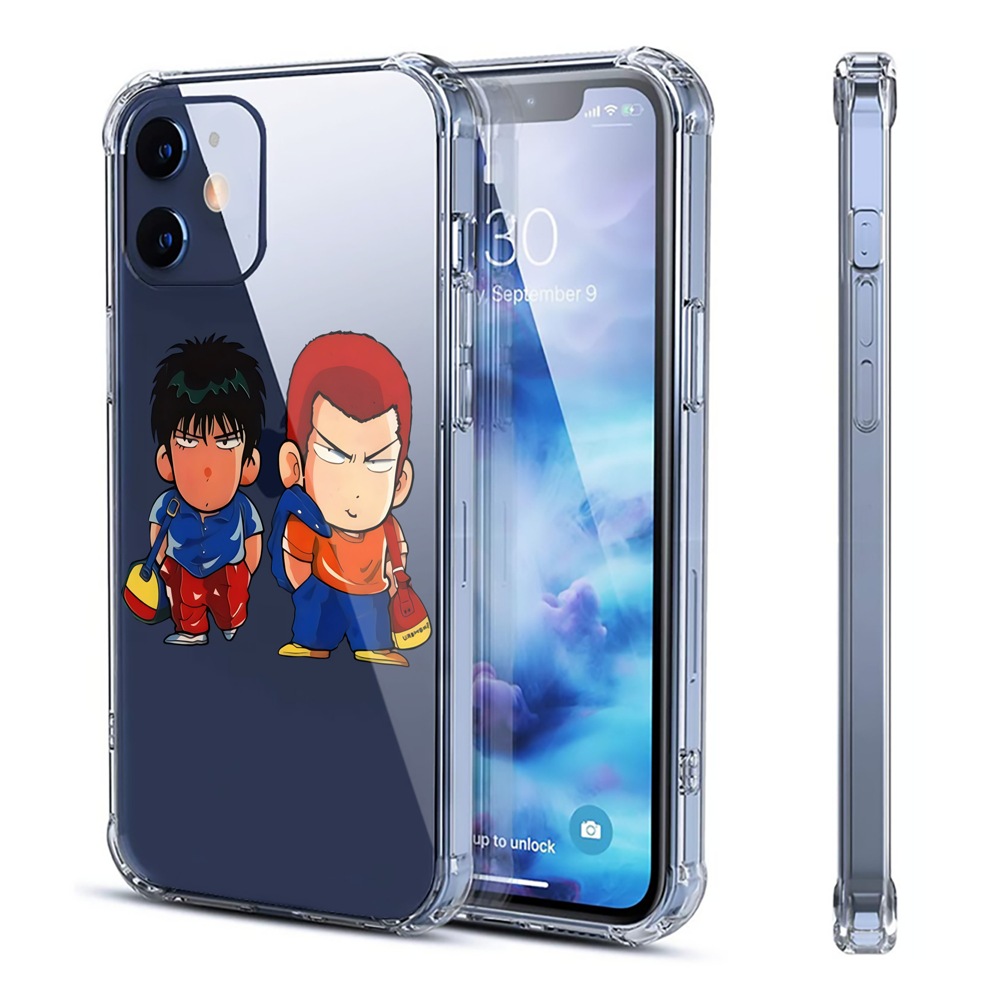 （画像用） SLAM DUNK／スラムダンク 【iPhone 12シリーズ対応】透明スマホケース（クリアソフトケース）